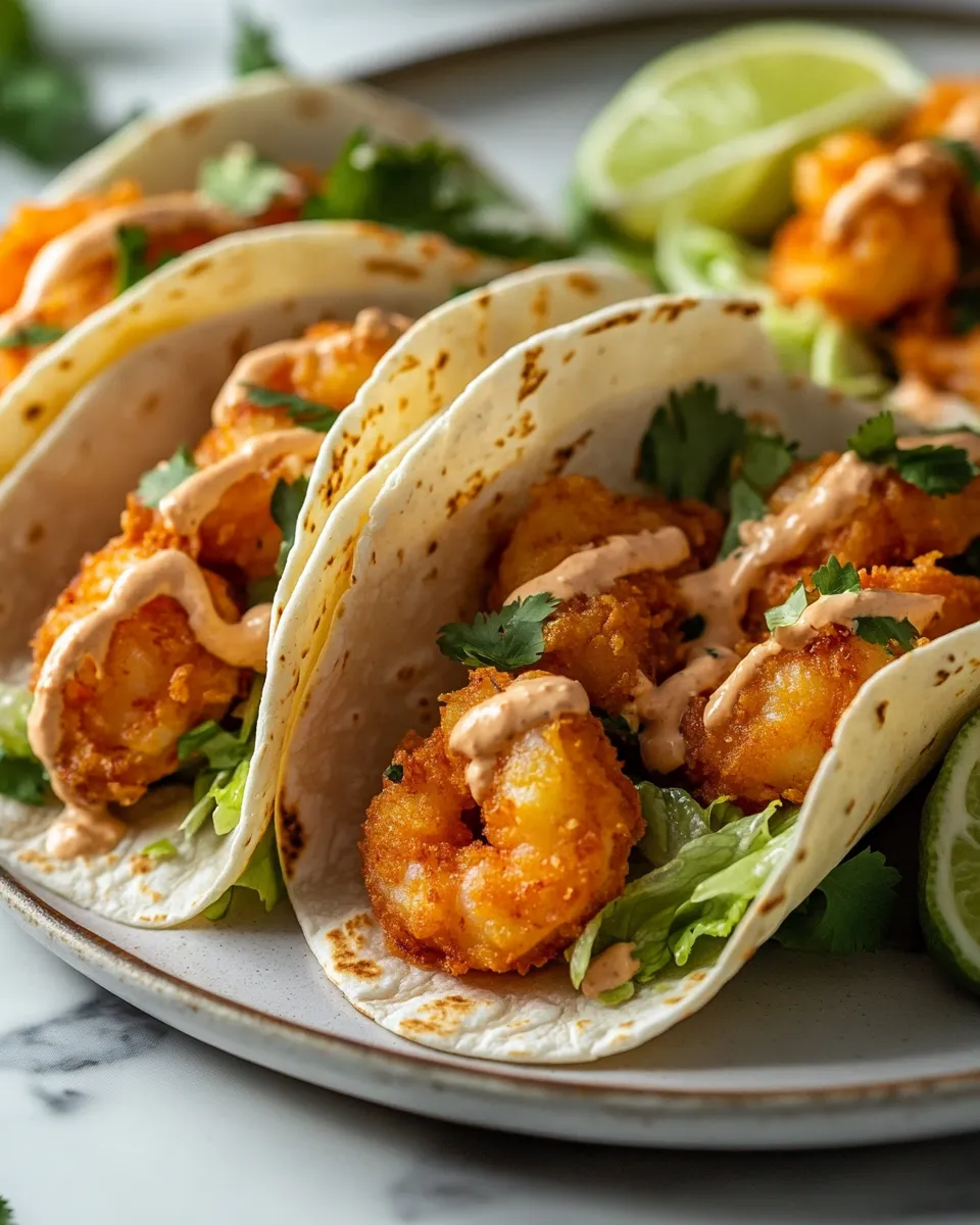 Crunchy Bang Bang Shrimp Tacos (Crowd Favorite)