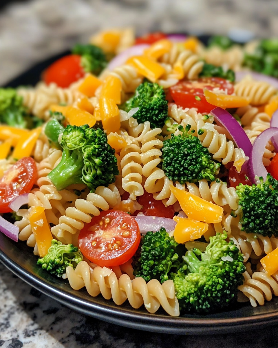 Viral Fresh Broccoli Pasta Salad Easy BBQ Side